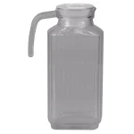 Unbranded Embellished 60.8 fl. oz. Clear Plastic Pitcher with No-Mess Pour Spout and Ergonomic Grip Handle thumbnail 2