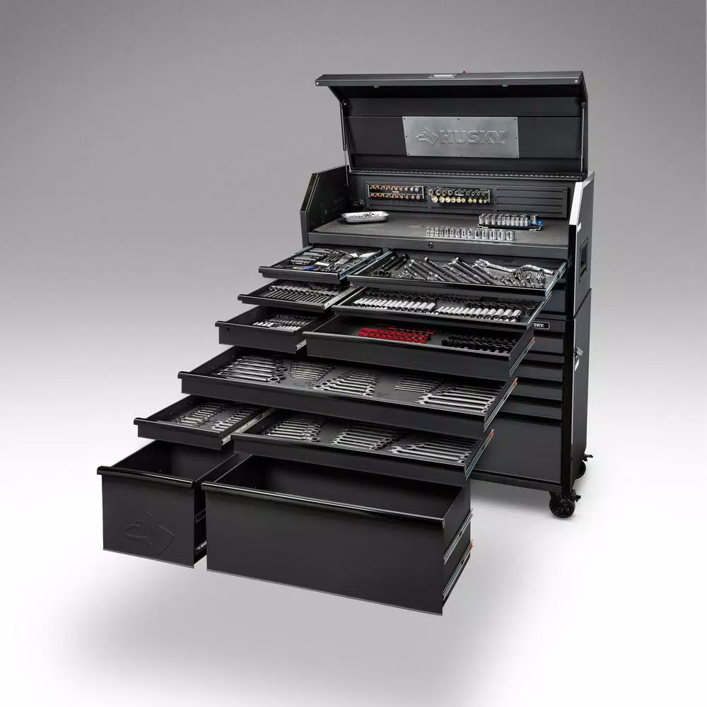 Husky 1025-Piece Master Mechanics Tool Set with 52 in. Heavy-Duty Combination Tool Chest and Rolling Cabinet