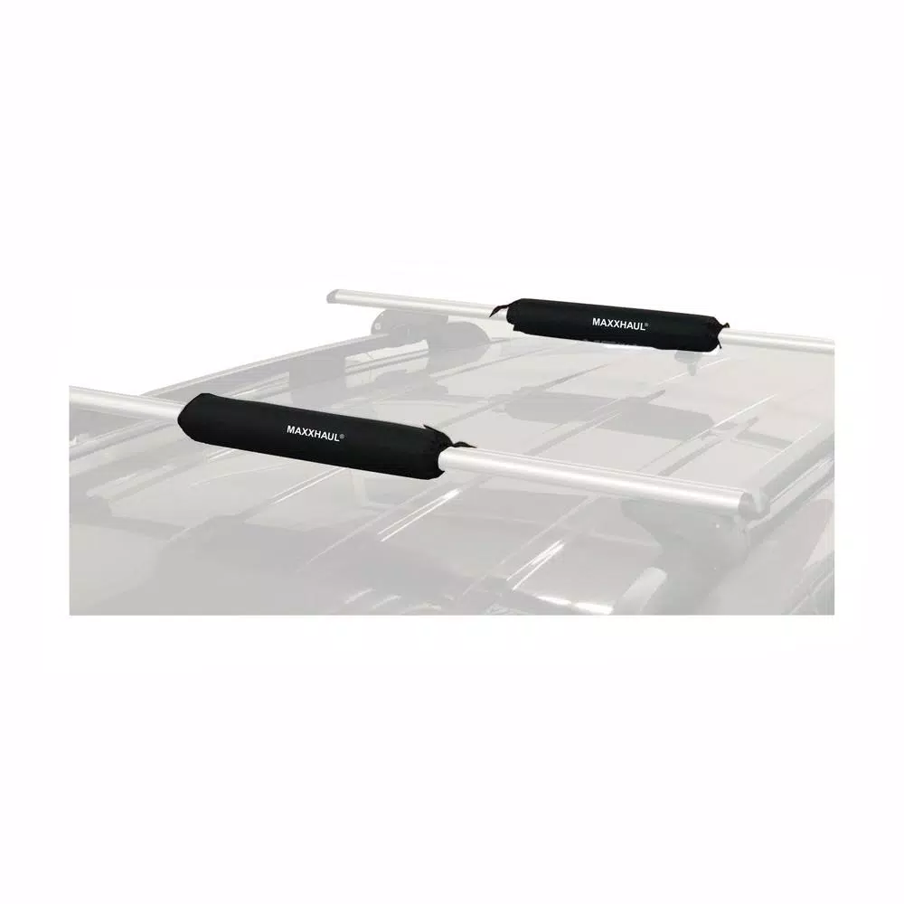 MaxxHaul 16 in. Universal Roof Rack Pads, 2-Pack, 300D Oxford Cloth with High-Density Foam