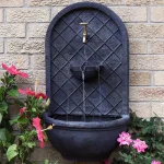 Sunnydaze Decor Messina Resin Lead Solar Outdoor Wall Fountain with Dual Pump Options thumbnail 8