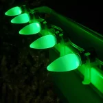 Wintergreen Lighting OptiCore C9 LED Green Smooth Opaque Christmas Light Bulbs, 25-Pack thumbnail 3