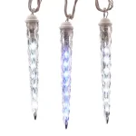 LightShow 10-Light Shooting Star Effect Icicle Lights, Icy Blue and White LED, 9 ft. thumbnail 2