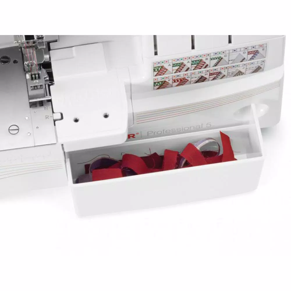 Singer 14T968DC Professional 5-Thread Serger Overlock Sewing Machine, White