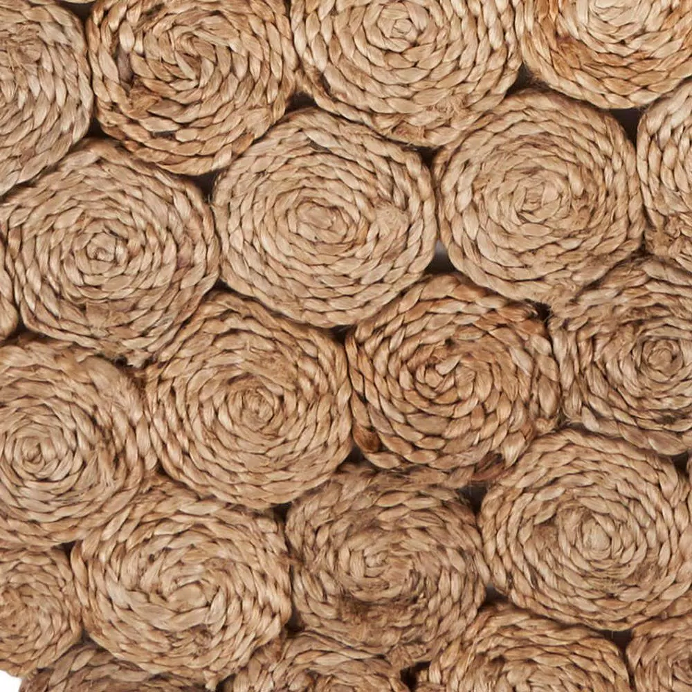 LR Resources Natural Jute Rectangle Indoor Table Runner - 16 in. x 80 in. - Bohemian Farmhouse Style