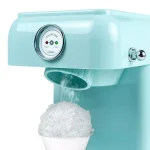 Nostalgia 30W Aqua Blue Retro Snow Cone Maker with Stainless Steel Blades thumbnail 2