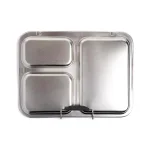 Manna Baransu Stainless Steel Large Lunch Container, 59 oz Divided Food Storage Box thumbnail 3