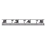 Lufkin Engineers Hi-Viz Orange Fiberglass Tape Measure, 50 ft. thumbnail 2