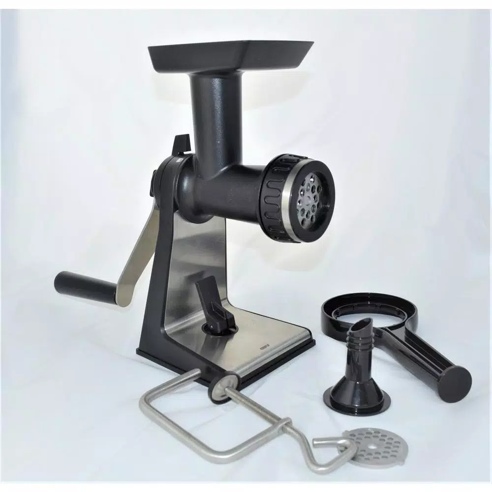 GEFU TRANSFORMA Manual Meat Mincer with Sausage Spout and Cookie Press Attachment