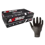 212 Performance Disposable Black Nitrile Gloves, Latex-Free, XX-Large, 100-Count thumbnail 1