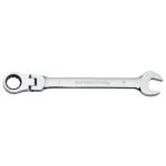 GEARWRENCH 9 mm Flex Head Combination Ratcheting Wrench, 12-Point Steel thumbnail 1