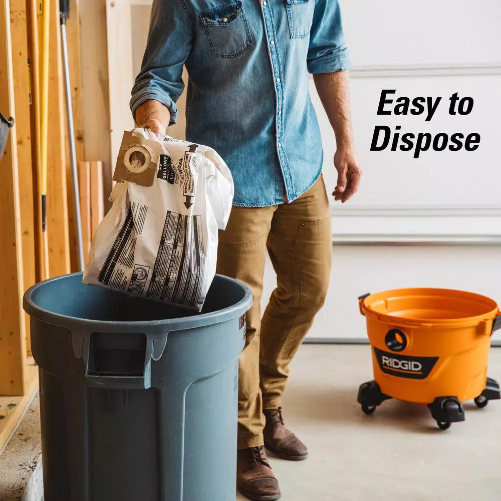 RIDGID 9 Gal. 4.25 Peak HP NXT Wet/Dry Shop Vacuum with Tug-A-Long Hose and Accessories
