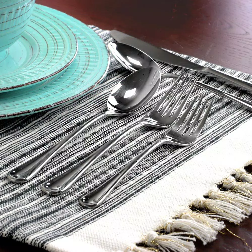 GIBSON elite York 20-Piece Stainless Steel Flatware Set, Service for 5