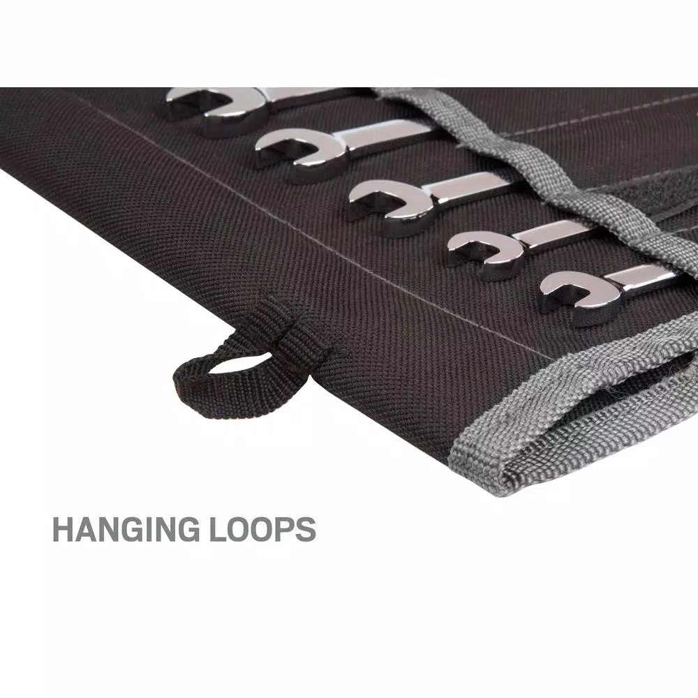 TEKTON 13-Piece Ratcheting Combination Wrench Set, 1/4 in. to 1 in., with Roll-Up Storage Pouch