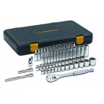 GearWrench 56-Piece 3/8 in. 120XP SAE/Metric Standard and Deep Mechanics Tool Set thumbnail 1