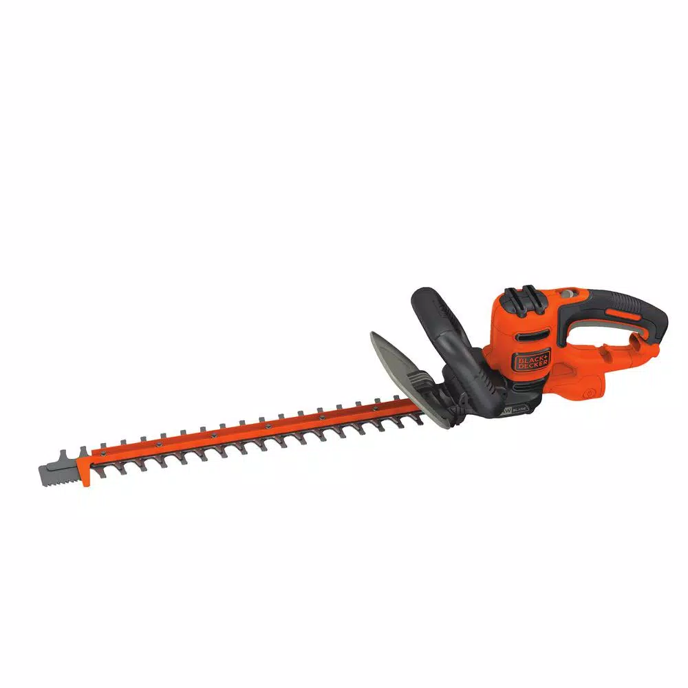 Black+Decker 20 in. 3.8 Amp Corded Electric Hedge Trimmer with Sawblade Feature