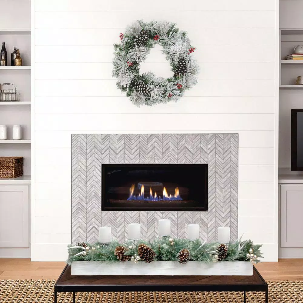 Fraser Hill Farm 10 in. Holiday Candle Holder Centerpiece with Pinecones and Antlers