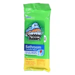Scrubbing Bubbles Antibacterial Bathroom Flushable Wipes, Citrus Scent, 28 Count (Case of 12) thumbnail 2