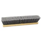 Boardwalk 18 in. Flagged Polypropylene Bristle Floor Brush Head with Hardwood Block thumbnail 2