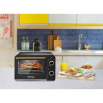 Unbranded Elite Collection Americana Retro 12.7 L 4-Slice Toaster Oven, Black thumbnail 5
