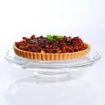 Gibson Home Great Foundations 2-Piece Glass Cake Stand with Dome thumbnail 4