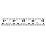 Lufkin 700 Series 26 ft. Magnetic SAE/Metric Tape Measure, 1 in. Width, Yellow Clad thumbnail 2