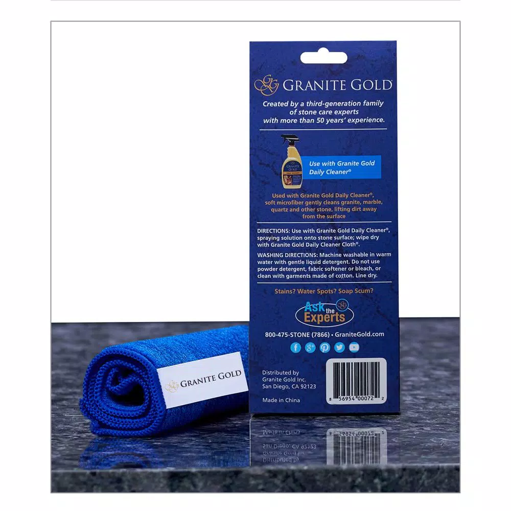 Granite Gold Daily Cleaner Microfiber Cloths, 12 x 12 in, 3-Pack