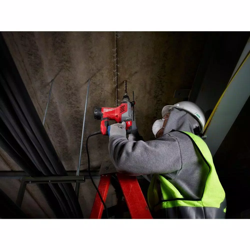 Milwaukee 1-1/8 in. SDS-Plus Corded Rotary Hammer, 8 Amp, 3-Mode