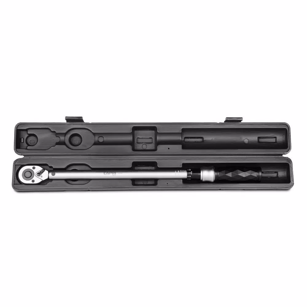 Capri Tools Diamond Series 1/2 in. Drive Ergonomic Torque Wrench, 30-250 ft. lbs.