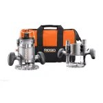 RIDGID 2 HP 11 Amp 1/2 in. Heavy-Duty Corded Router with Fixed and Plunge Bases thumbnail 1
