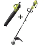 RYOBI 18 in. 10 Amp Corded String Trimmer and 8 Amp Jet Fan Blower Kit thumbnail 1