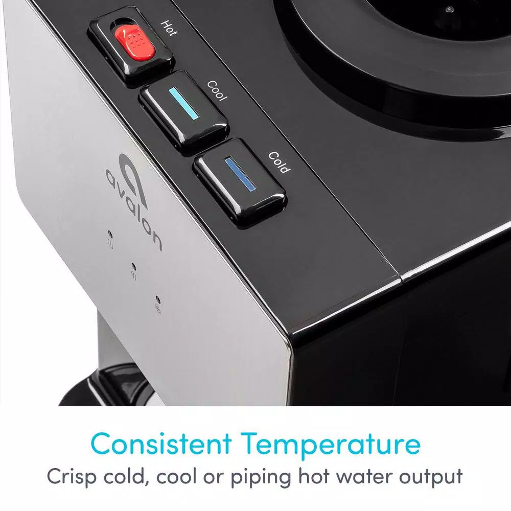 Avalon Countertop Top Loading Water Cooler Dispenser, 3 Temperatures, Stainless Steel