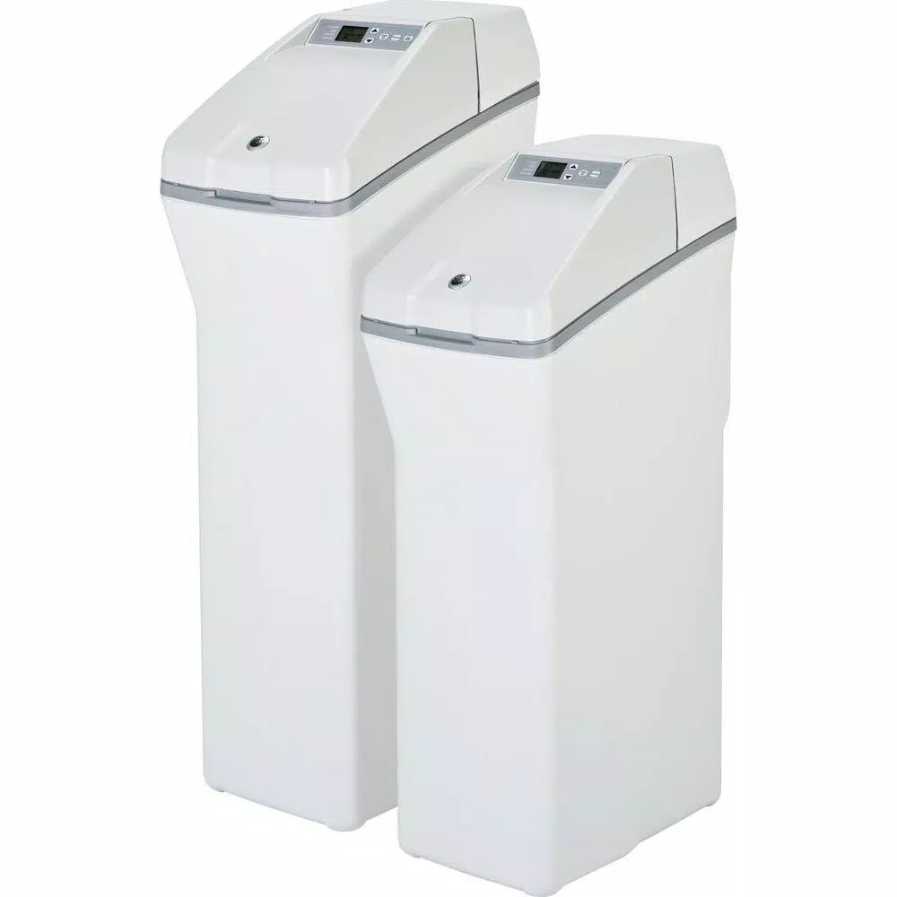 GE 30,000 Grain Water Softener System with SmartSoft Technology and Iron Removal