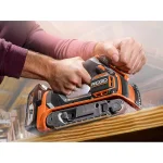RIDGID 18V Cordless Brushless 3 in. x 18 in. Belt Sander with 1.5 Ah Lithium-Ion Battery thumbnail 9