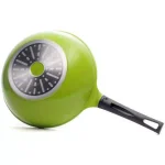 Ozeri Green Earth 14.5 in. Aluminum Ceramic Nonstick Frying Pan, Green thumbnail 4