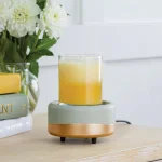 Candle Warmers Etc Midas 5.2 in. 2-in-1 Classic Fragrance Warmer - Gray and Gold thumbnail 4