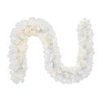 Home Accents Holiday 9 ft. Uptown Pre-Lit LED Artificial Christmas Garland with 180 Tips and 100 Warm White Micro Dot Lights thumbnail 1