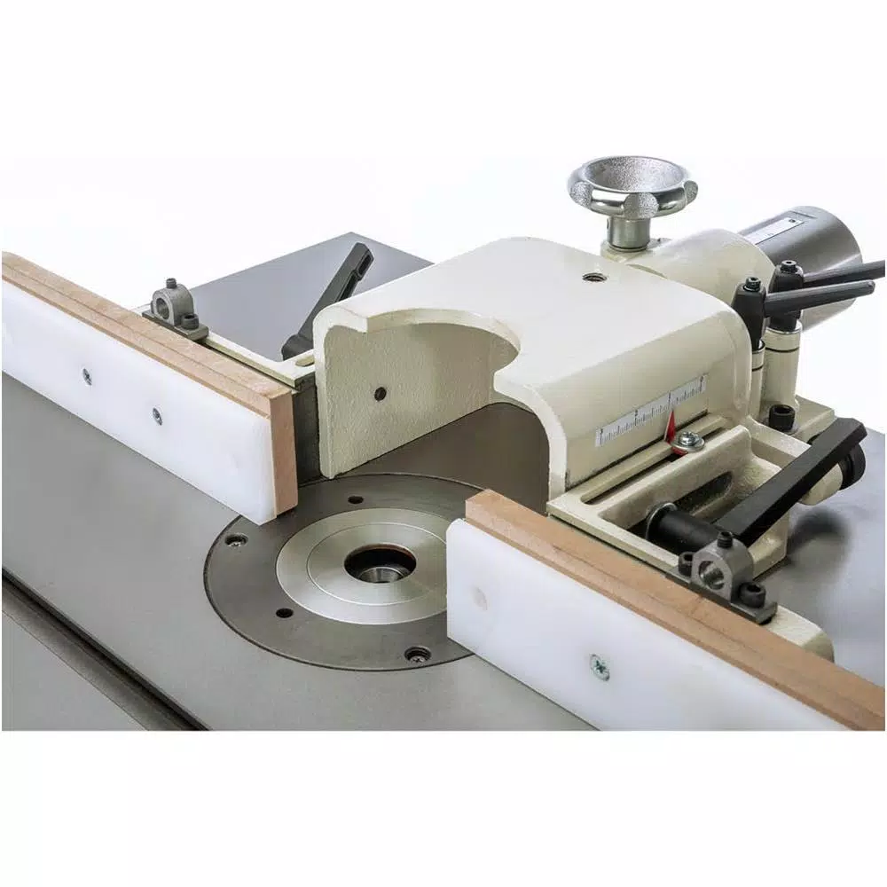 Shop Fox 3 HP Industrial Shaper with 3 Spindle Sizes and Reversible Speeds