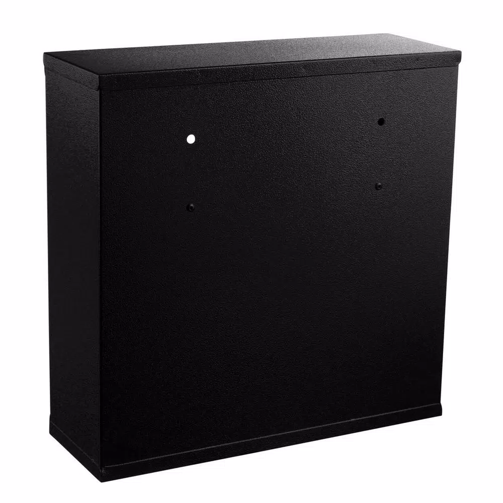 Alpine Industries Quick Clean Wall-Mounted Cigarette Outdoor Ashtray, Black Stainless Steel