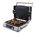 NuWave Jubilee Double Indoor Grill, 1800W Stainless Steel Smokeless Countertop Grill with Drip Tray thumbnail 3