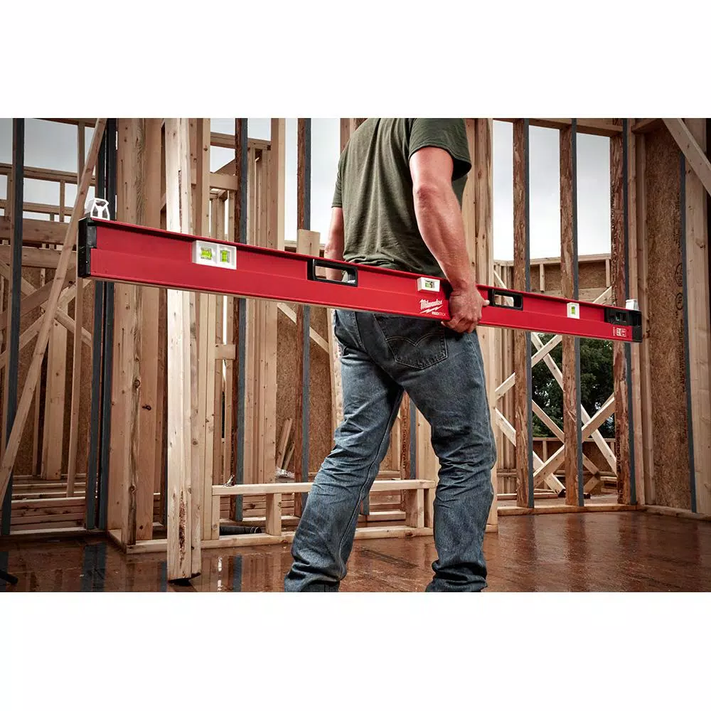 Milwaukee REDSTICK 78 in. to 144 in. Expandable Box Beam Level