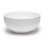 Q Squared Diamond Round 10 in. White Melamine Serving Bowl thumbnail 2