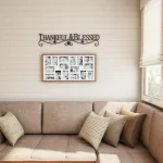 Lavish Home Thankful and Blessed Metal Cutout Wall Sign, Distressed Dark Brown thumbnail 7