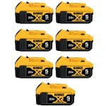 DEWALT 20V MAX XR Premium Lithium-Ion 5.0 Ah Battery Pack (7-Pack) thumbnail 1