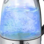 MegaChef 1.7L Glass and Stainless Steel Electric Tea Kettle, 7-Cup Capacity thumbnail 2