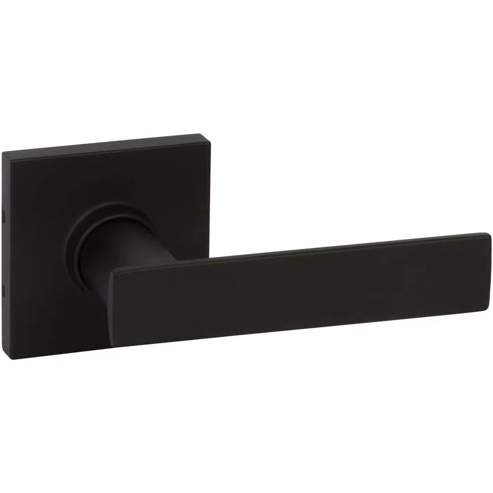 Delaney HK Series Modern Straight Single Dummy Door Lever, Black