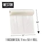 Weston Heavy Duty Vacuum Sealer Bag Roll, 11 in. x 50 ft., 3.0 Mil Two-Ply, BPA Free thumbnail 2