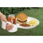 Unbranded Palm Tree Design Food and Drink Holder, 32-Piece Set, Durable Plastic Serveware thumbnail 6