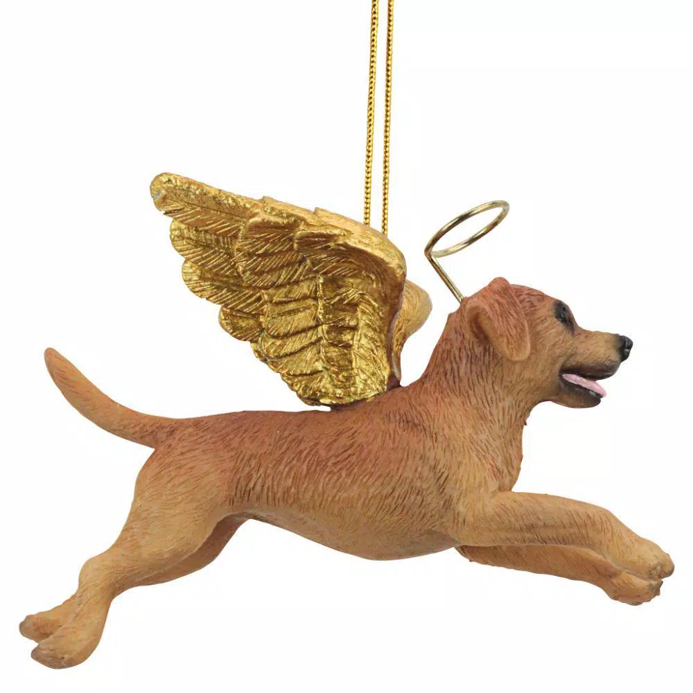 Design Toscano Golden Retriever Angel Dog Christmas Ornament
