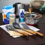 Oster Everwood Kitchen Nylon Utensil Set (5-Piece) with Wood-Inspired Handles thumbnail 3