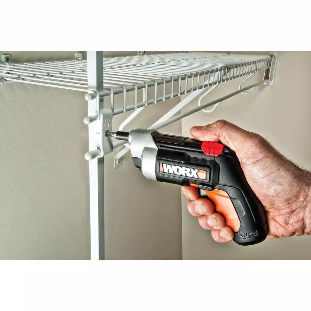 Worx XTD 4V Cordless Extended Reach Screwdriver with 8 Bits and Charger